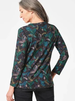 Goldner Damen Longshirts - Kurzgröße in mehrfarbig