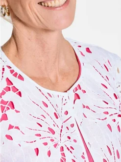 Goldner Damen Mäntel in weiß