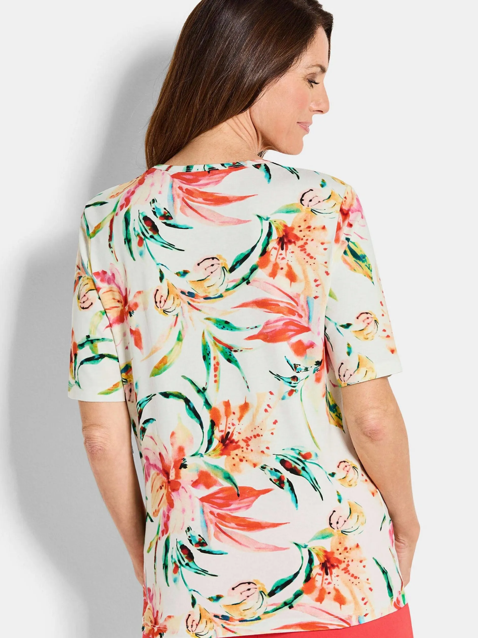 Goldner Damen Print Shirts in mehrfarbig