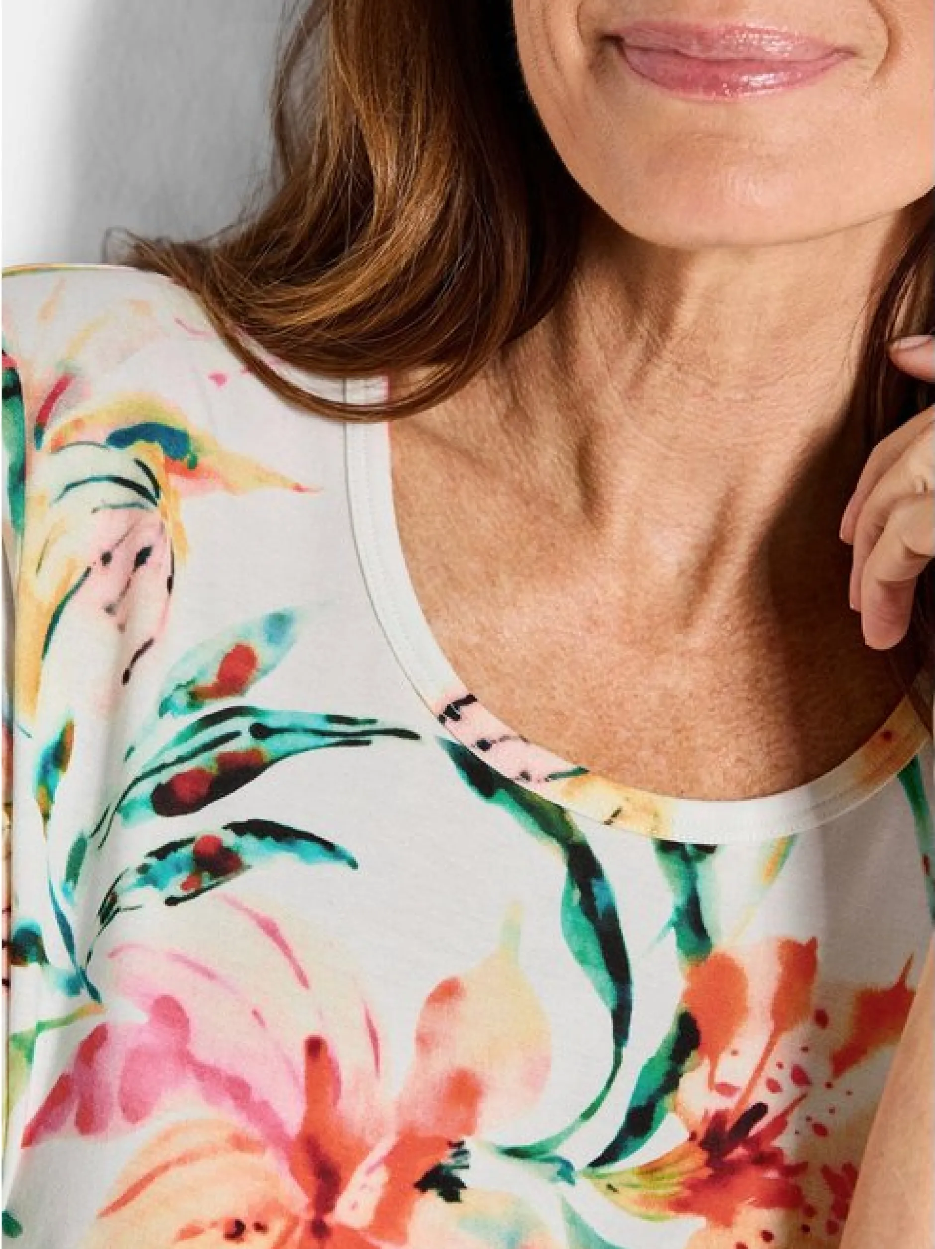 Goldner Damen Print Shirts in mehrfarbig