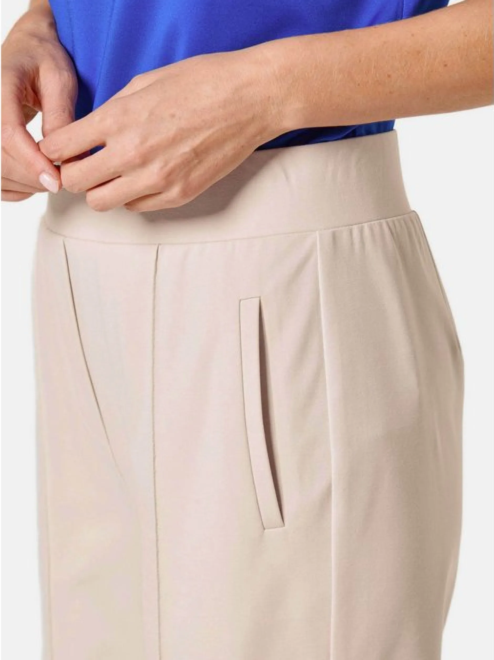 Goldner Damen Schlupfhosen in beige