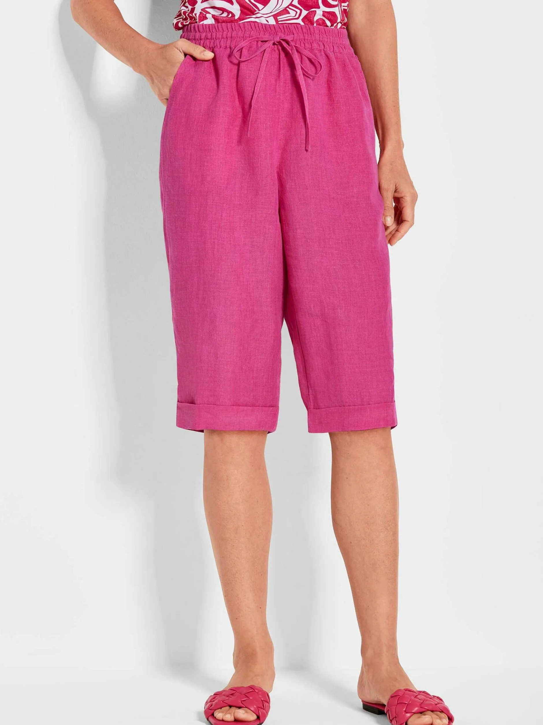 Goldner Damen Schlupfhosen in pink