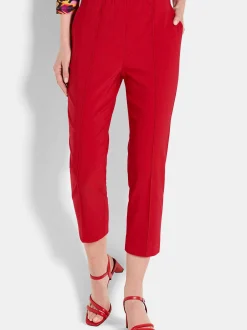 Goldner Damen Schlupfhosen in rot