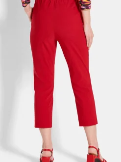 Goldner Damen Schlupfhosen in rot