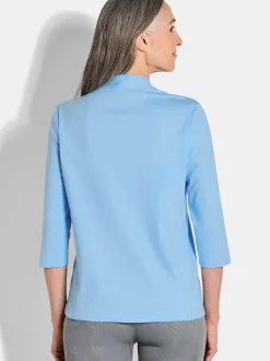 Goldner Damen Shirts in hellblau - Ärmel: 3/4 Arm
