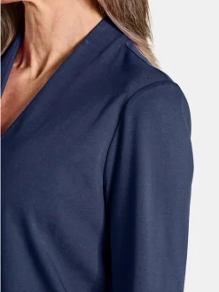 Goldner Damen Shirts in marine - Ärmel: 3/4 Arm