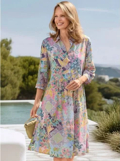 Goldner Damen Sommerkleider - Kurzgröße in grün
