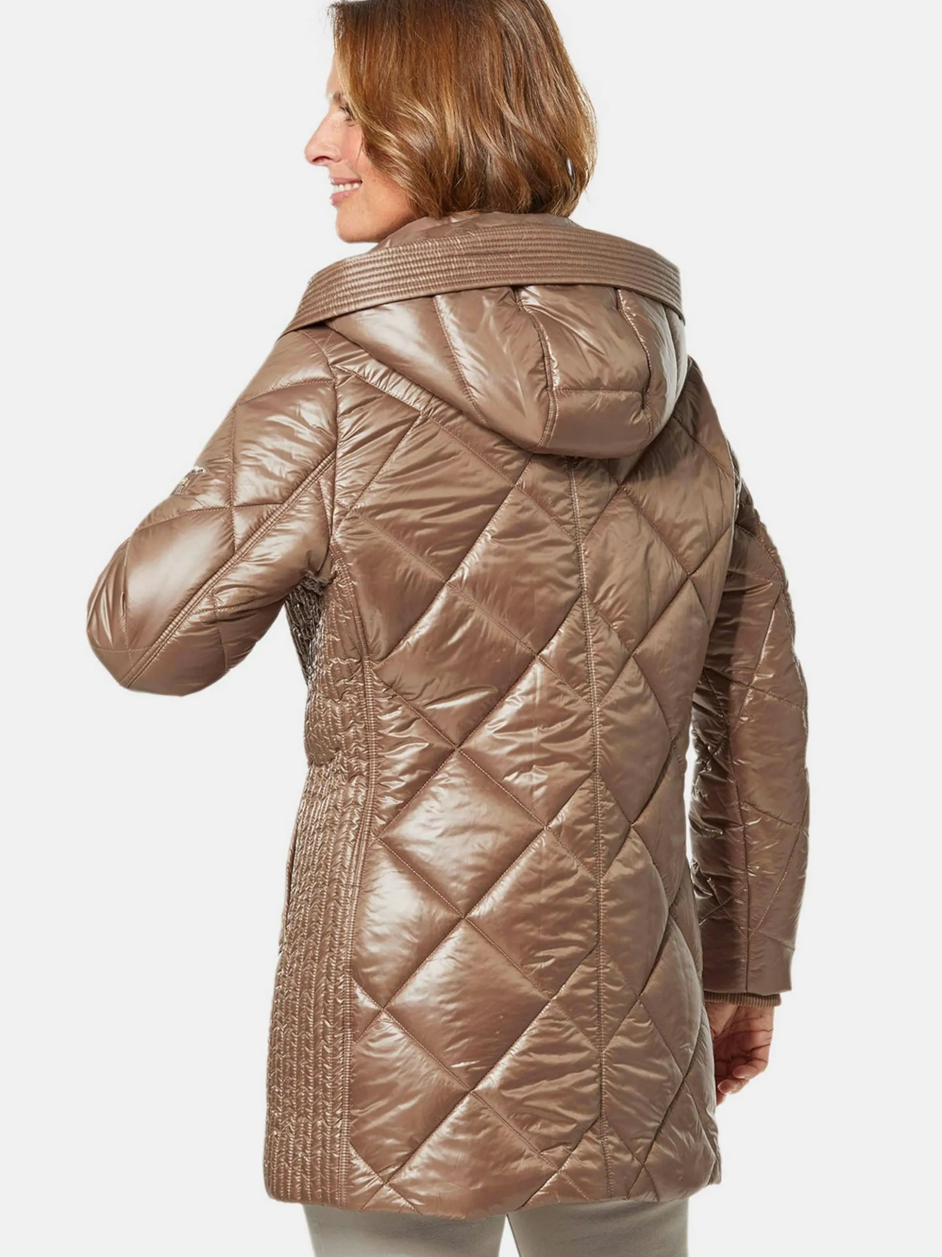 Goldner Damen Steppjacken in camel