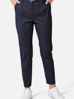 Goldner Damen Stoffhose in marine