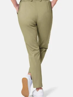 Goldner Damen Stoffhose in schilf