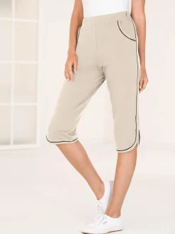 Goldner Damen Stoffhosen in beige
