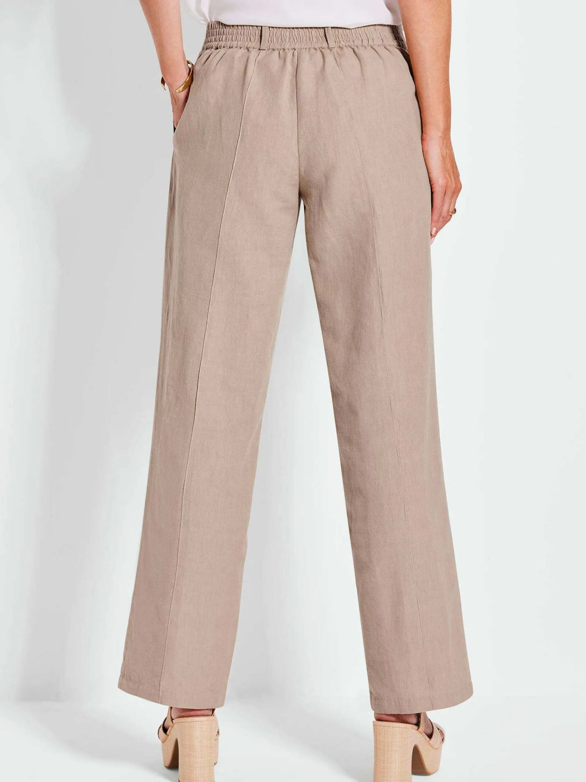 Goldner Damen Stoffhosen in beige