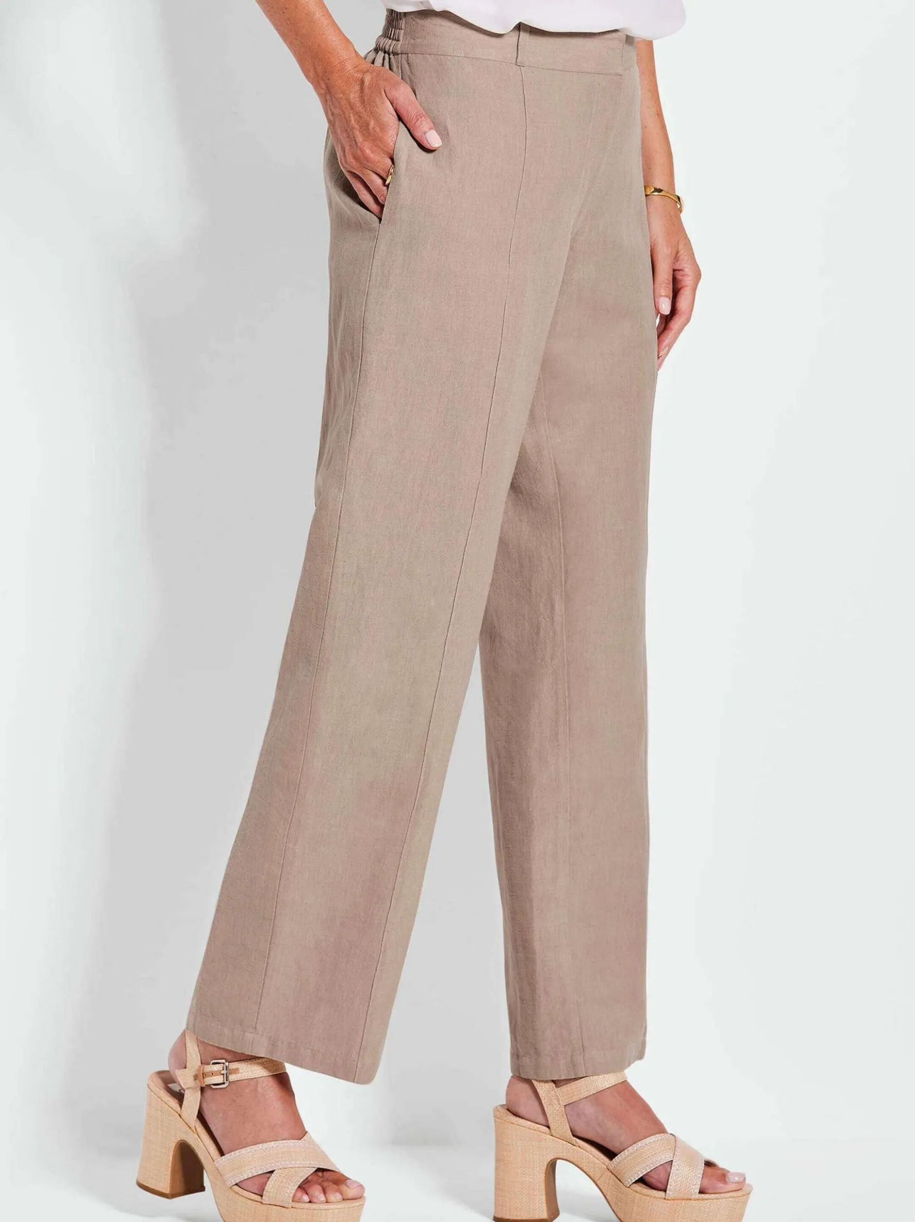 Goldner Damen Stoffhosen in beige