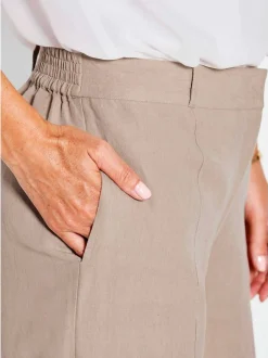 Goldner Damen Stoffhosen in beige