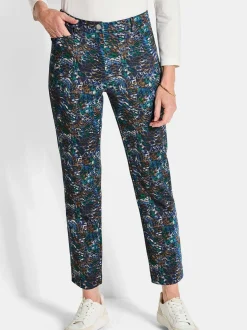 Goldner Damen Stoffhosen in royal