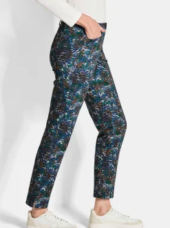 Goldner Damen Stoffhosen in royal