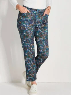 Goldner Damen Stoffhosen in royal