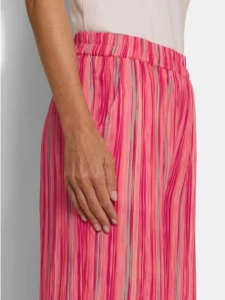 Goldner Damen Stoffhosen - Kurzgröße in pink