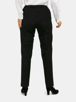 Goldner Damen Stoffhosen - Kurzgröße in schwarz