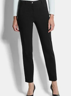 Goldner Damen Stoffhosen - Kurzgröße in schwarz