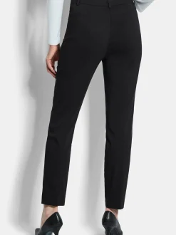Goldner Damen Stoffhosen - Kurzgröße in schwarz