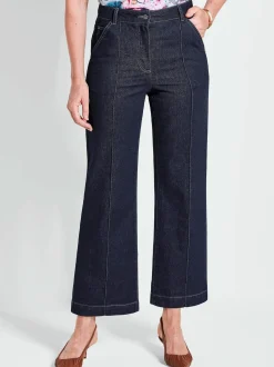 Goldner Damen Stretchjeans in marine