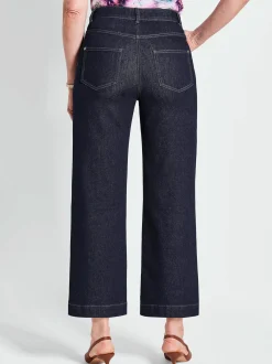 Goldner Damen Stretchjeans in marine