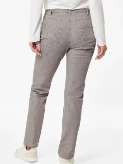 Goldner Damen Stretchjeans in taupe