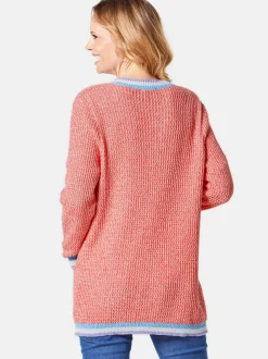 Goldner Damen Strickjacken in orange - Ärmel: langarm