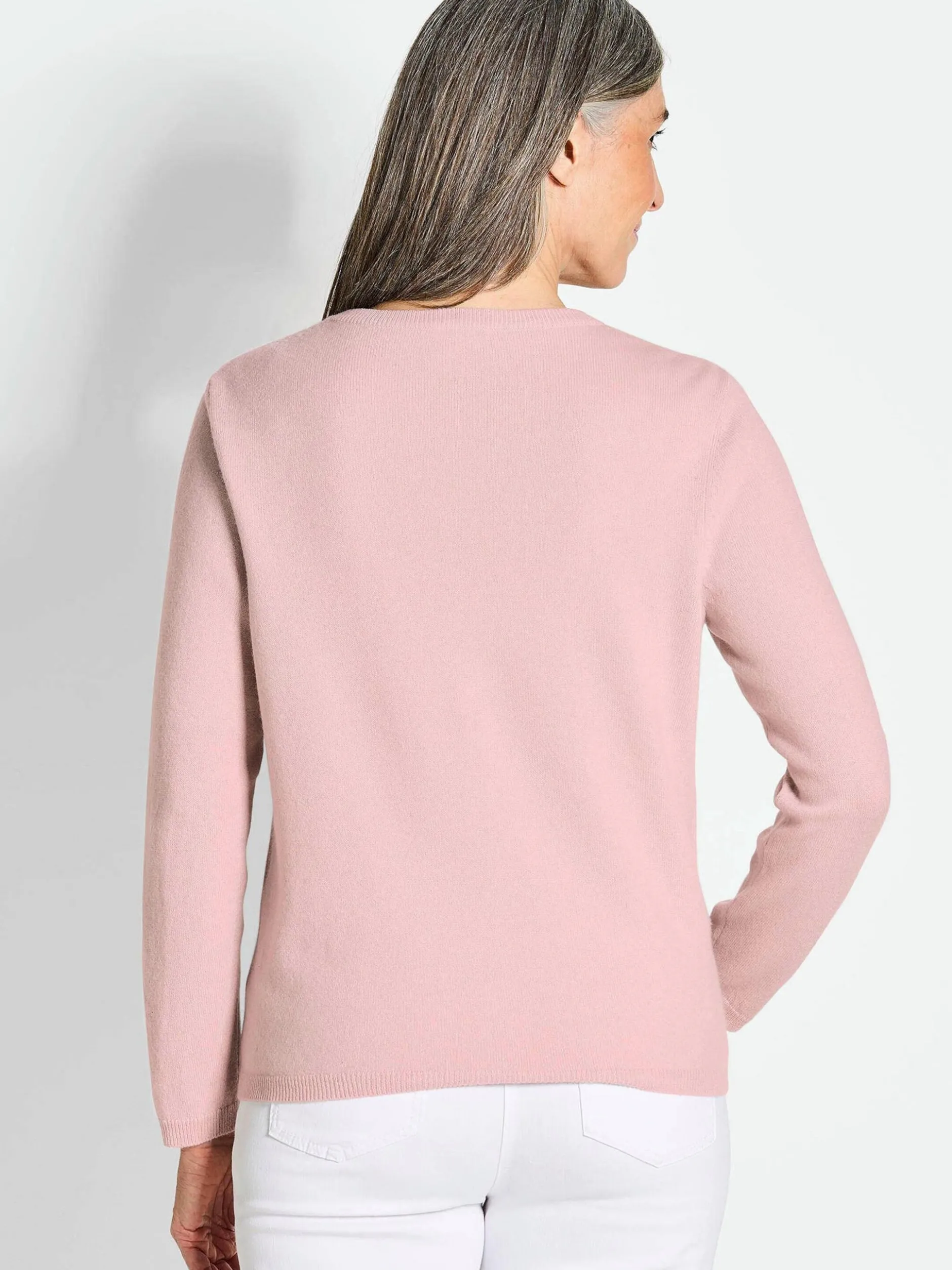 Goldner Damen Strickjacken - Kurzgröße in rosa