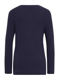 Goldner Damen Strickpullover in marine - Ärmel: langarm