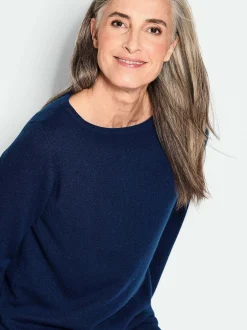 Goldner Damen Strickpullover in royal - Ärmel: langarm