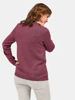 Goldner Damen Strickpullover in bordeaux