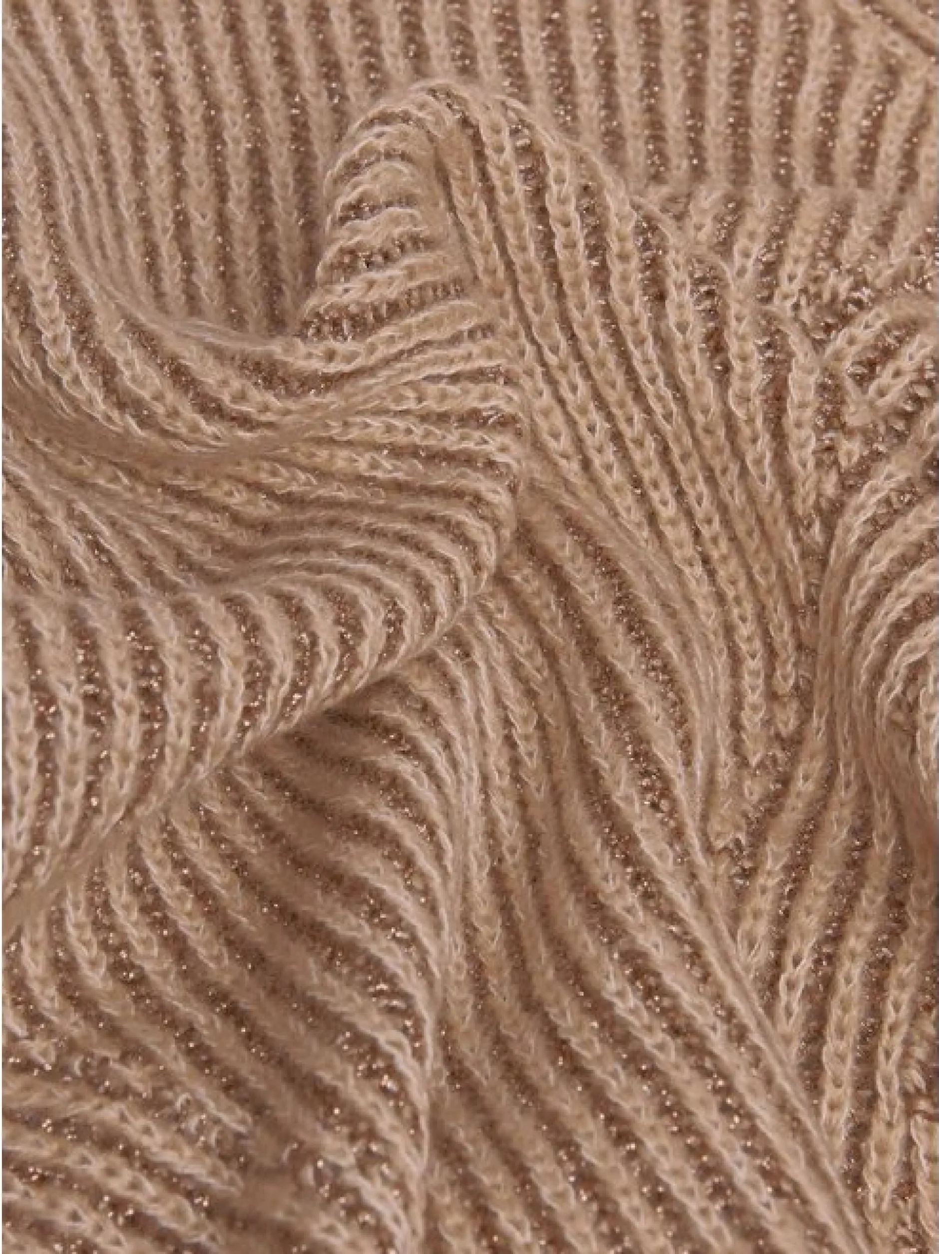 Goldner Damen Strickpullover - Kurzgröße in braun