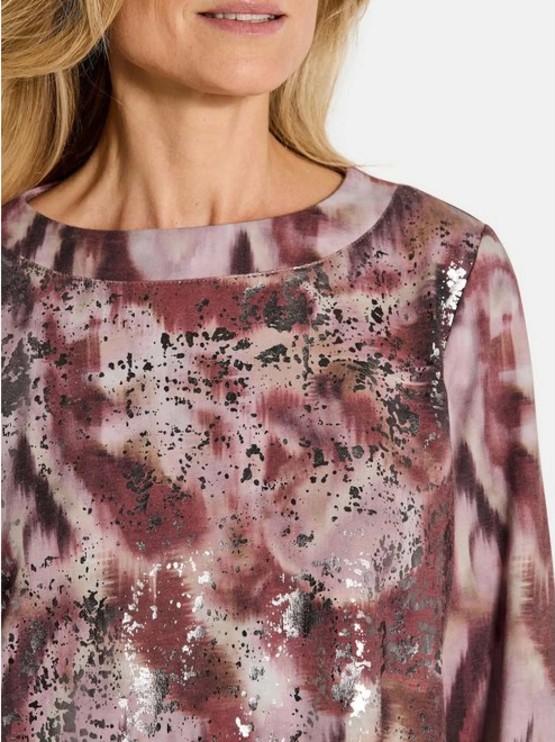 Goldner Damen T-Shirt - Kurzgröße in mehrfarbig