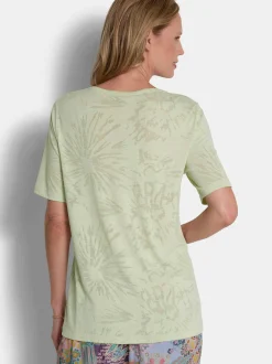 Goldner Damen T-Shirts - Kurzgröße in grün