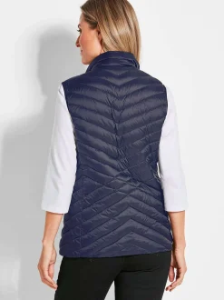 Goldner Damen Westen in marine