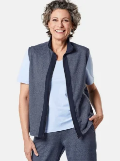 Goldner Damen Westen in marine