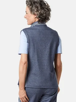Goldner Damen Westen in marine