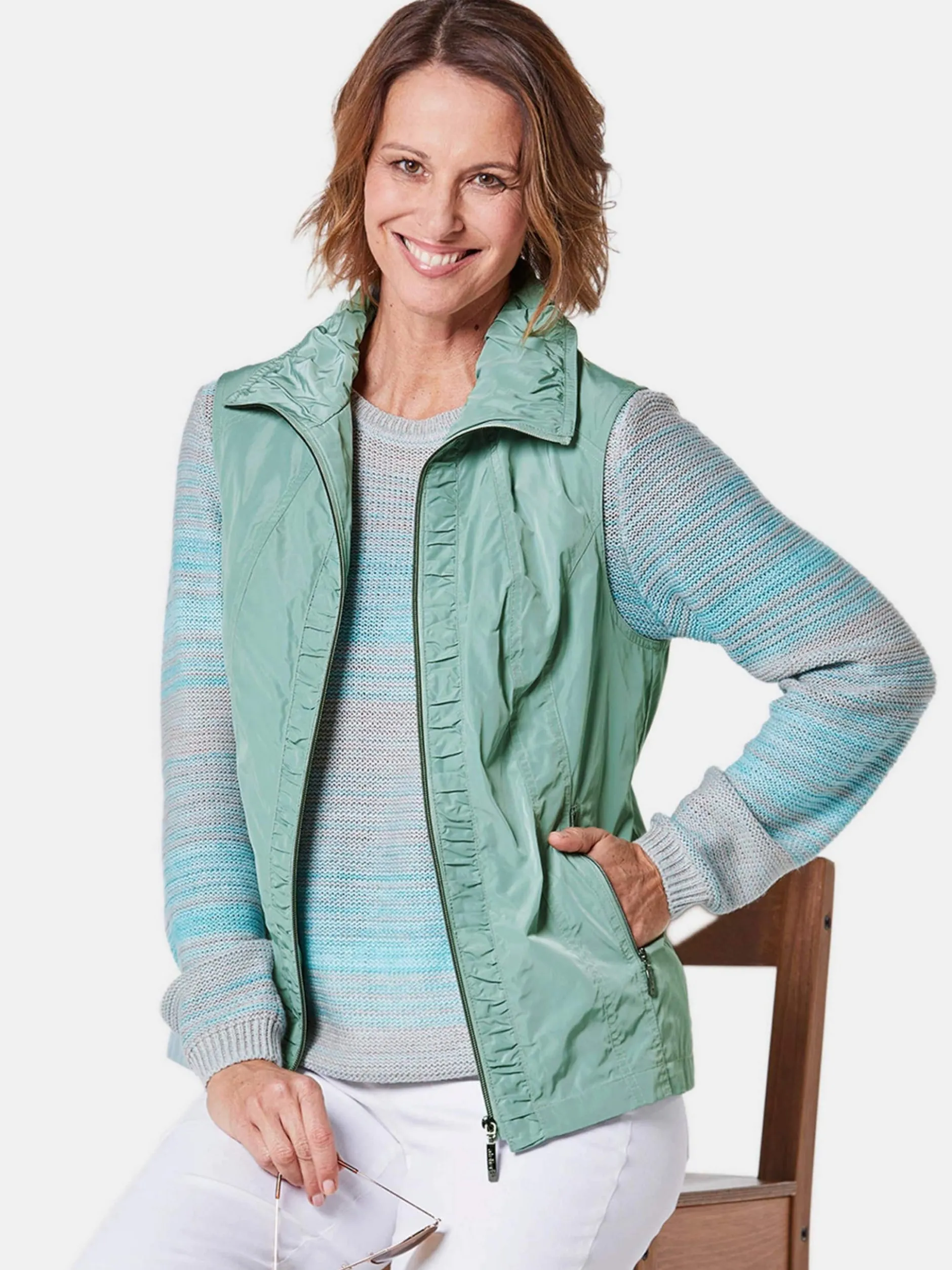 Goldner Damen Westen in mint