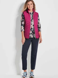 Goldner Damen Westen in pink