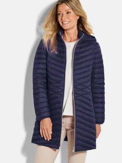 Goldner Damen Winterjacken - Kurzgröße in marine