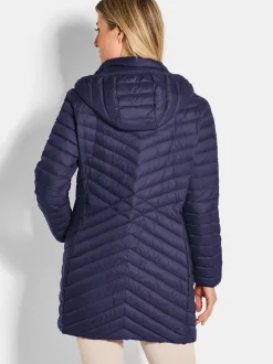 Goldner Damen Winterjacken - Kurzgröße in marine