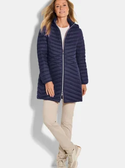 Goldner Damen Winterjacken - Kurzgröße in marine