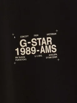 G-Star RAW Herren T-Shirt in schwarz - Ärmel: kurzarm