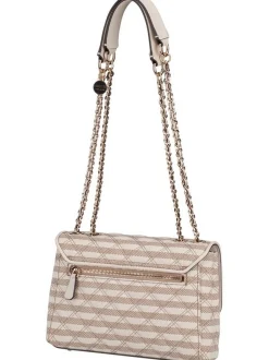 GUESS Damen Bodybag - Giully II 2 Comp Conv Flap in taupe