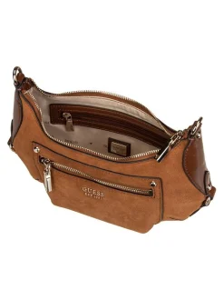 GUESS Damen Bodybag - Marsha Mini Crossbody in braun