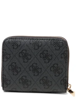 GUESS Damen Geldbörse - Laurel in schwarz anthrazit