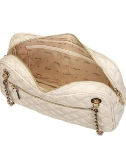 GUESS Damen Handtasche - Giully II Shoulder Satchel in beige
