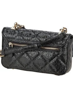 GUESS Damen Handtasche - Libby Flap in schwarz